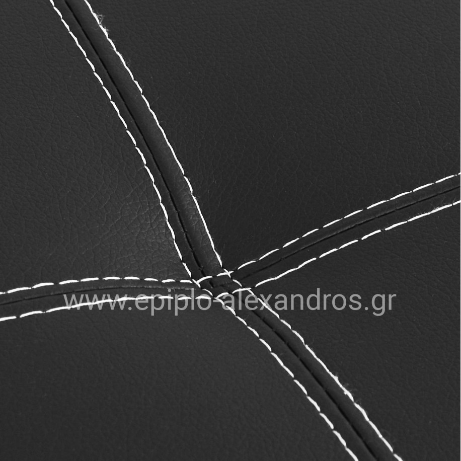 Sofa/Bed 3 seater HM3002.02 Black PU with details 186x90x82