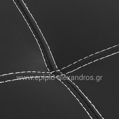 ΚΑΝΑΠΕΣ ΚΡΕΒΑΤΙ 3Θ HM3002.02 ΜΑΥΡΟΣ PU ΜΕ ΓΑΖΙΑ 186x90x82