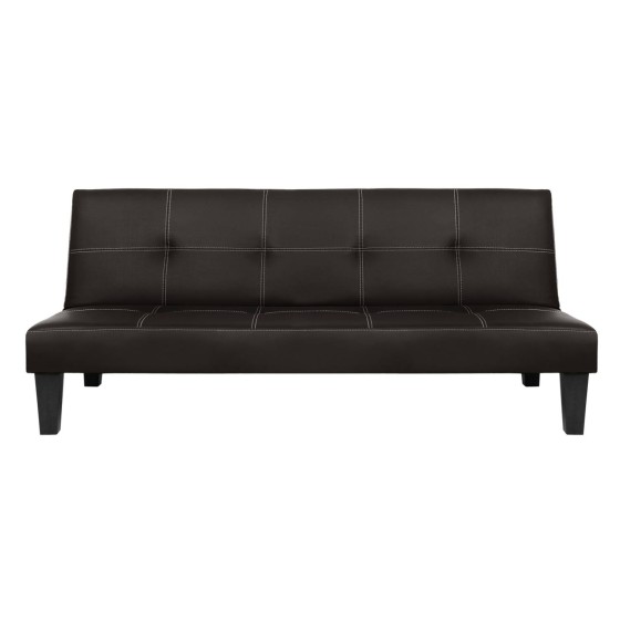 Sofa/Bed 3 seater HM3002.04 Brown PU with details 186x90x82