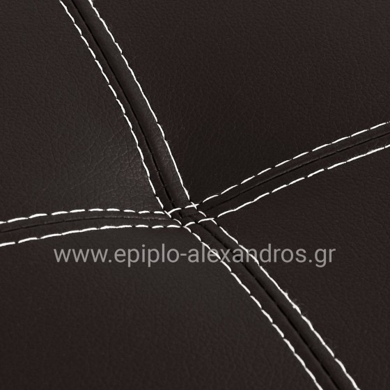 ΚΑΝΑΠΕΣ ΚΡΕΒΑΤΙ 3Θ HM3002.04 ΚΑΦΕ PU ΜΕ ΓΑΖΙΑ 186x90x82