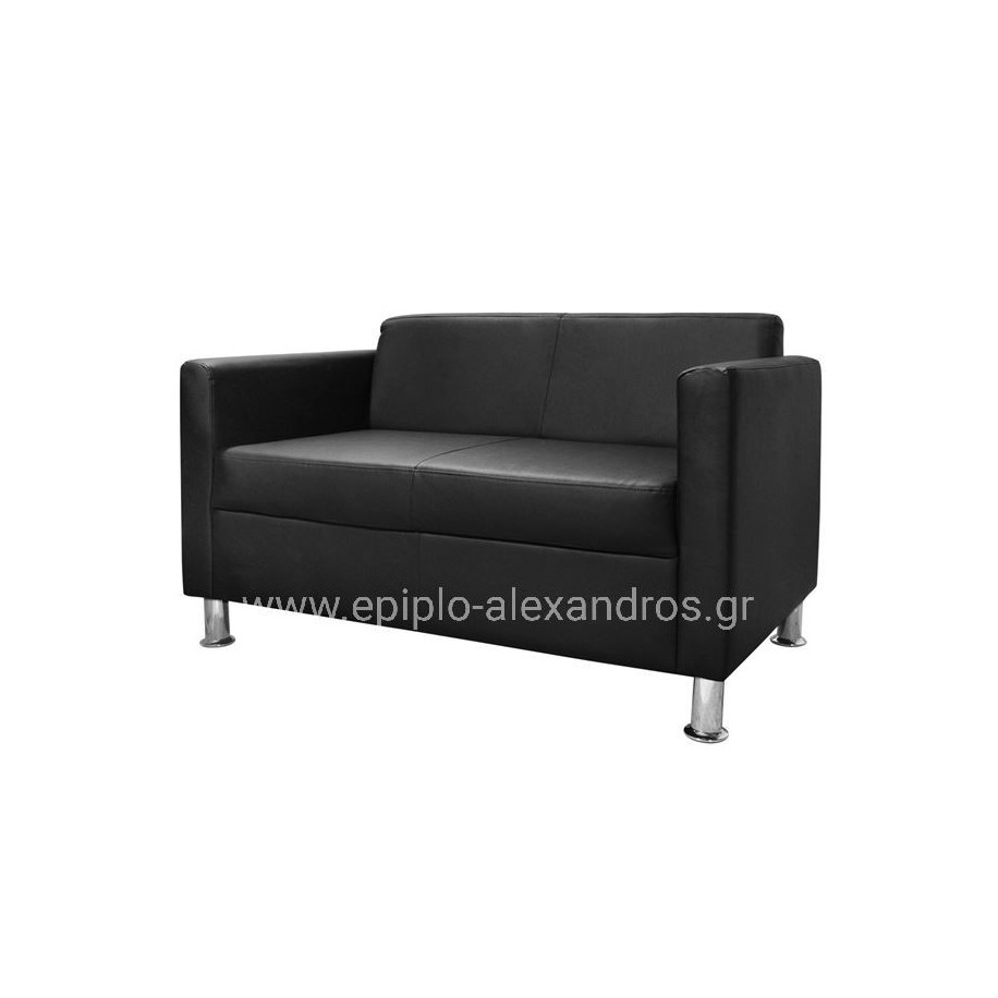 ΚΑΝΑΠΕΣ 2 ΘΕΣΙΟΣ CUBO PU ΜΑΥΡΟ HM3033.02 120χ71χ73Υεκ.