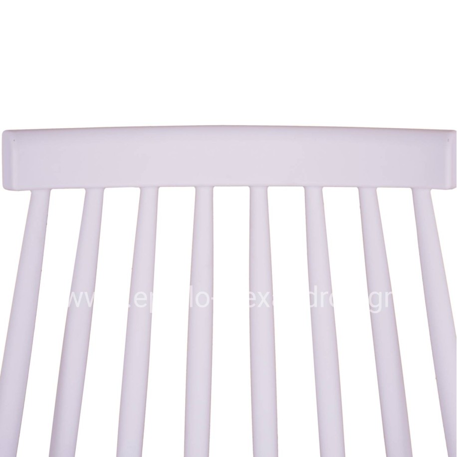 Dining chair HM8052.01 Vanessa White with metallic legs 43x46,5x82cm