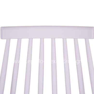 Dining chair HM8052.01 Vanessa White with metallic legs 43x46,5x82cm