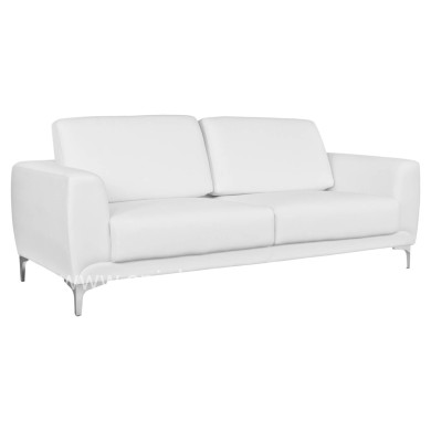 ΚΑΝΑΠΕΣ 3ΘΕΣΙΟΣ KENZIE HM3121.32 ΜΕ ΛΕΥΚΟ PU 190x81x81 εκ.