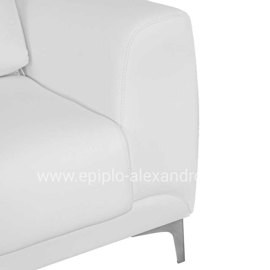 Sofa 3 seater Kenzie HM3121.32 with White PU 190x81x81  cm