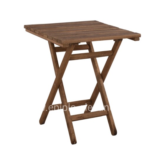 Director's Table LIMNOS 60x60x72 solid oak wood Walnut Color HM5647.01