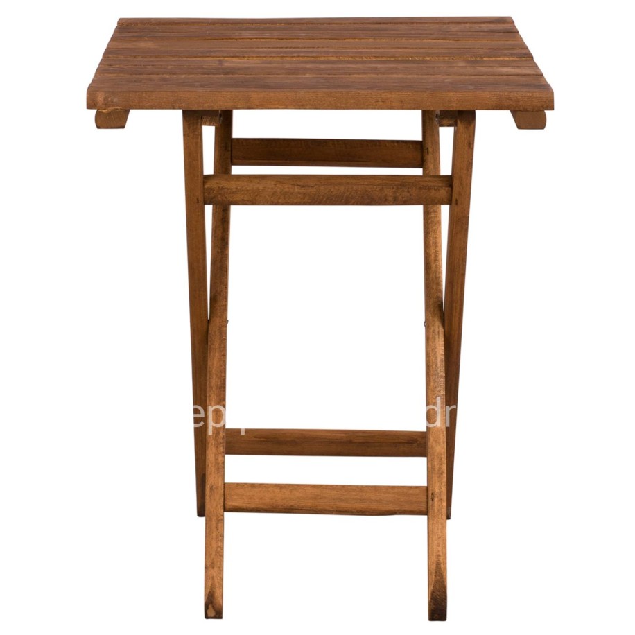 Director's Table LIMNOS 60x60x72 solid oak wood Walnut Color HM5647.01