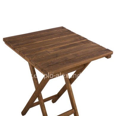 Director's Table LIMNOS 60x60x72 solid oak wood Walnut Color HM5647.01