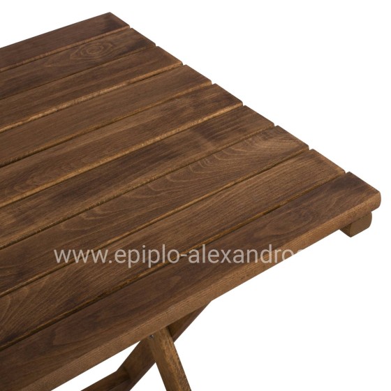 Director's Table LIMNOS 60x60x72 solid oak wood Walnut Color HM5647.01