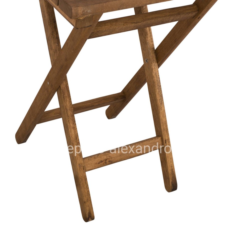 Director's Table LIMNOS 60x60x72 solid oak wood Walnut Color HM5647.01