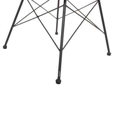 OUTDOOR DINING SET 7PCS ALLEGRA HM10495 WICKER IN BEIGE-METAL IN BLACK