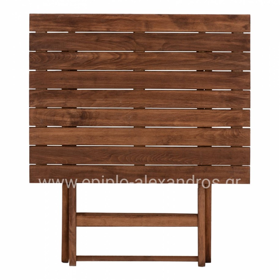 Director's Table Limnos 60x80 Solid Wood Impregnation Walnut HM5651.01