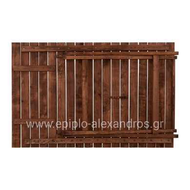 Director's Table Limnos Solid Wood Impregnation Walnut HM5649.01 120x80x75cm