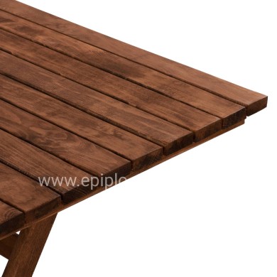Director's Table Limnos Solid Wood Impregnation Walnut HM5649.01 120x80x75cm