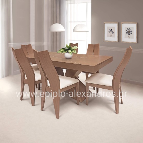 Dining Table T7 With 6 Chairs K137