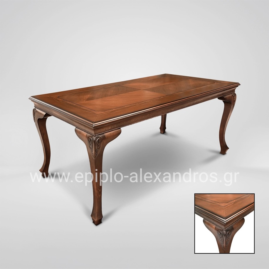 Dining Room Louis-Quinze With 4 Chairs K105 & 2 Armchairs K121