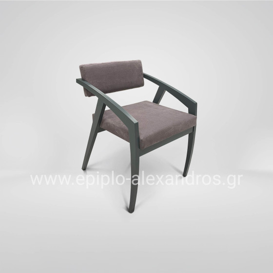 Chair Αrmchair K158 Grey