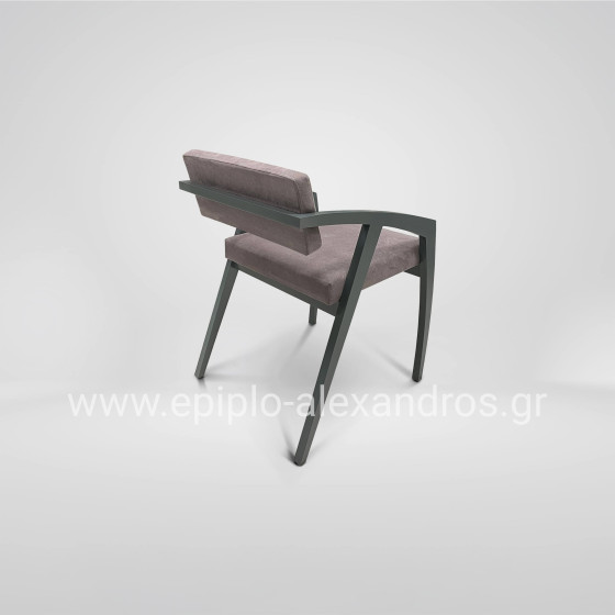Chair Αrmchair K158 Grey
