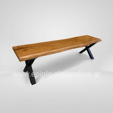 Τραπεζαρία Masif Tipp Με 4 Καρέκλες & Παγκάκι