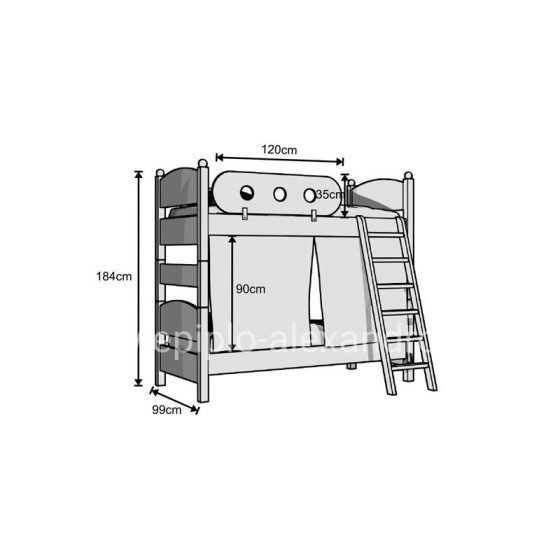 Children’s Room With Bunk Bed No45