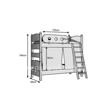 Children’s Room With Bunk Bed No45