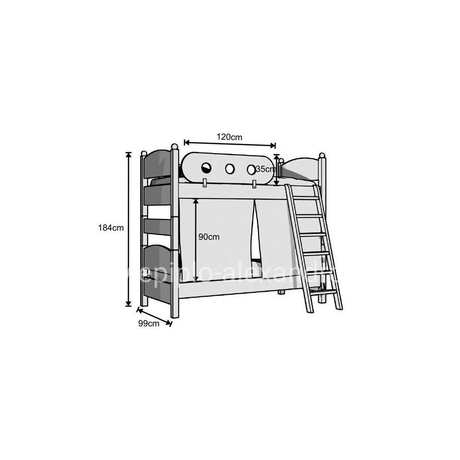 Children’s Room With Bunk Bed No45