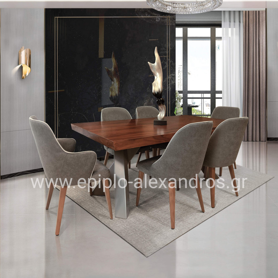 Dining table Νο54 With 6 Espina Chairs