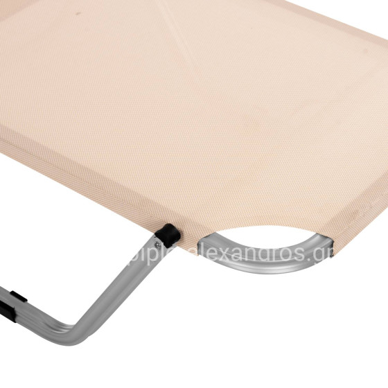 Professional Sunbed Aluminum HM5071.60 cream color 60x195x30 cm
