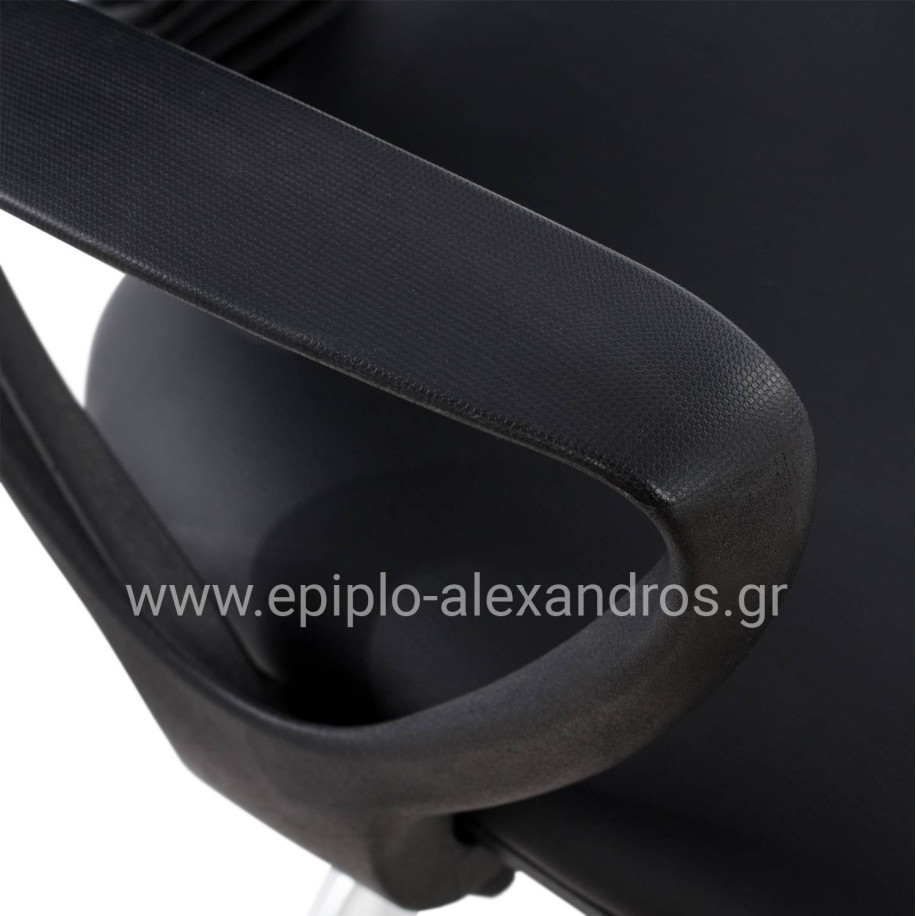 OFFICE CHAIR VEGAR HM1042.01 WITH PERIMETER FOOTREST-HIGH SEAT-BLACK 56,5x60x136Hcm.