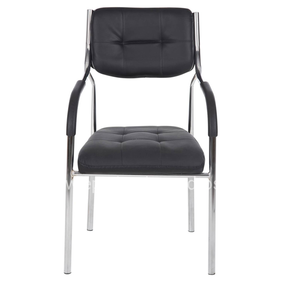 Conference office chair OBERON HM1018.01 Black PU 51x52x86Ηcm