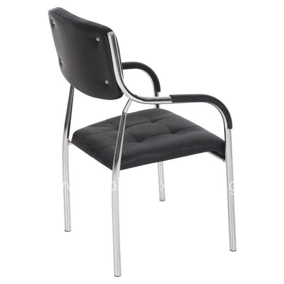 ΚΑΡΕΚΛΑ ΕΠΙΣΚΕΠΤΟΥ OBERON HM1018.01 ΜΑΥΡΟ PU 51x52x86Υ εκ.