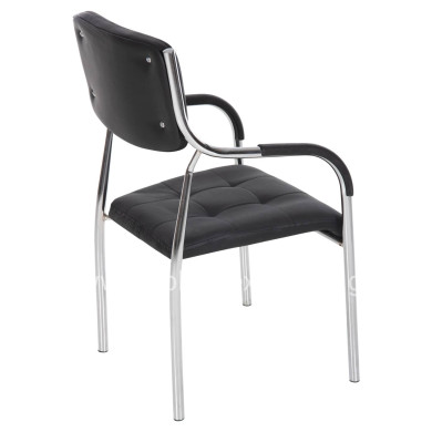 Conference office chair OBERON HM1018.01 Black PU 51x52x86Ηcm