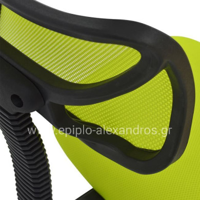 Office chair HM1026.03 light green and meshfabric 40,5x50,5x91,5 cm.