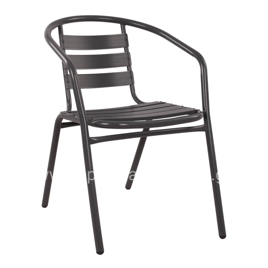 ΠΟΛΥΘΡΟΝΑ LAURA ΜΕΤΑΛΛΙΚΗ ΓΚΡΙ ΜΕ ΦΕΤΕΣ ΑΛΟΥΜΙΝΙΟΥ HM5037.01 54x59x73Υ εκ.