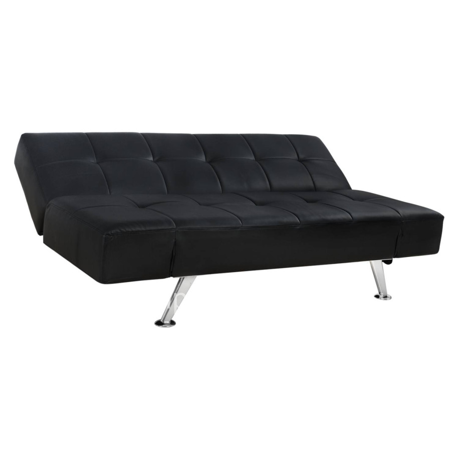 Sofa/Bed HM3001.02 Thom with folding arms Black PU 189x93x82 cm