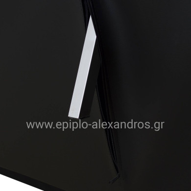 Sofa/Bed HM3001.02 Thom with folding arms Black PU 189x93x82 cm