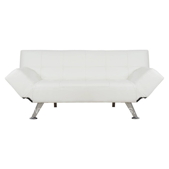 ΚΑΝΑΠΕΣ ΚΡΕΒΑΤΙ HM3001.01 THOM ΜΕ ΑΝΑΔΙΠΛΟΥΜΕΝΑ ΜΠΡΑΤΣΑ ΛΕΥΚΟ PU 189x93x82Υεκ.