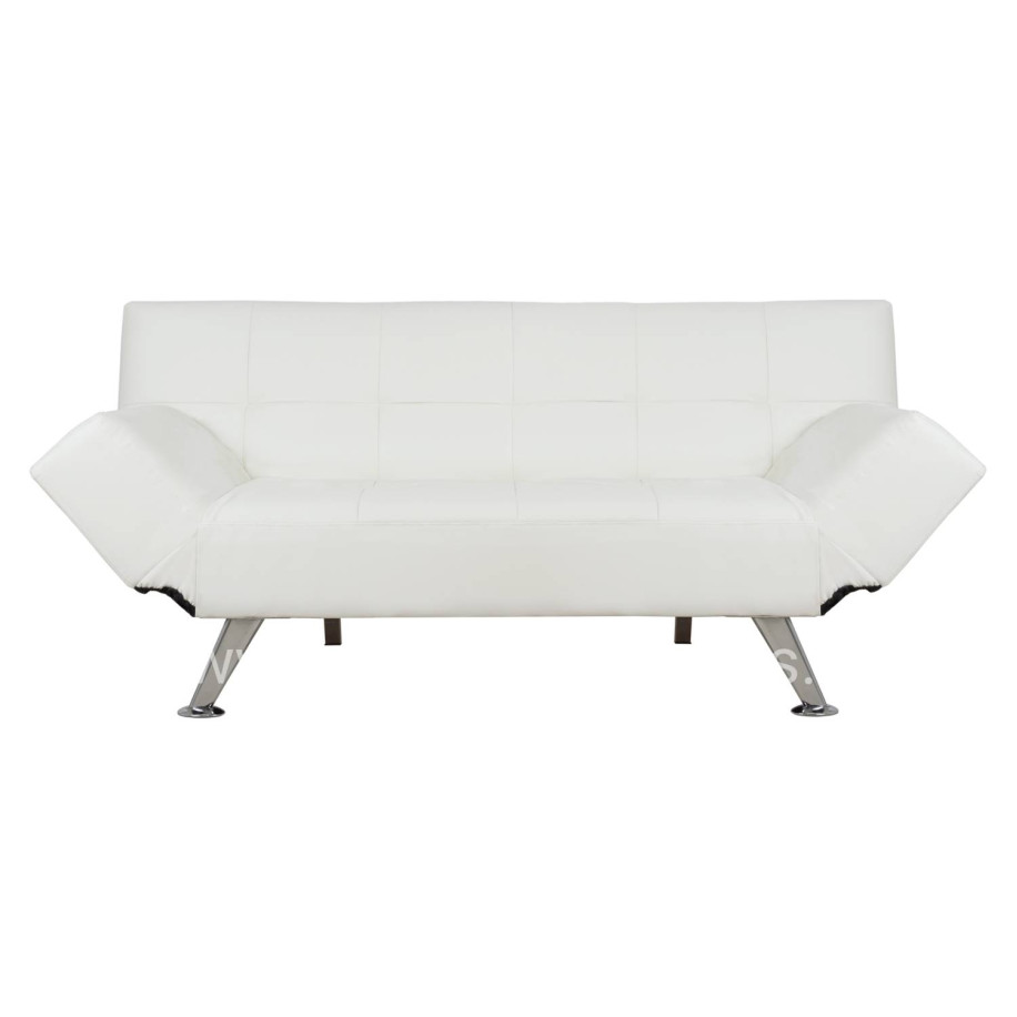 Sofa/Bed HM3001.01 Thom with folding arms White PU 189x93x82 cm