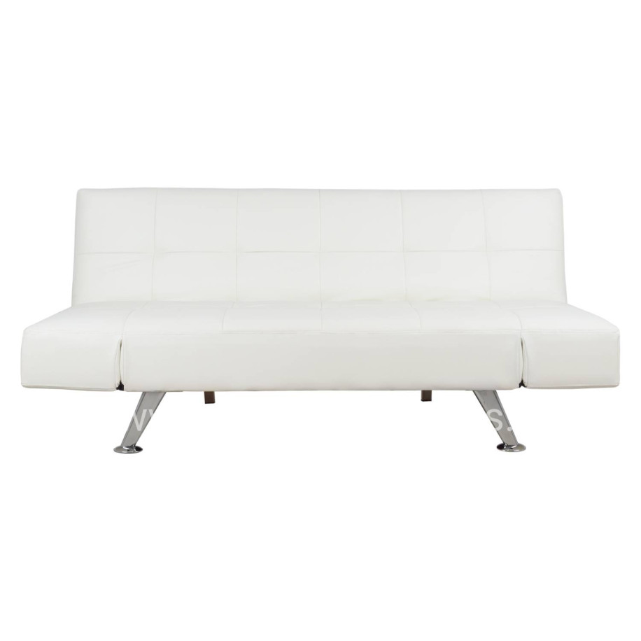Sofa/Bed HM3001.01 Thom with folding arms White PU 189x93x82 cm