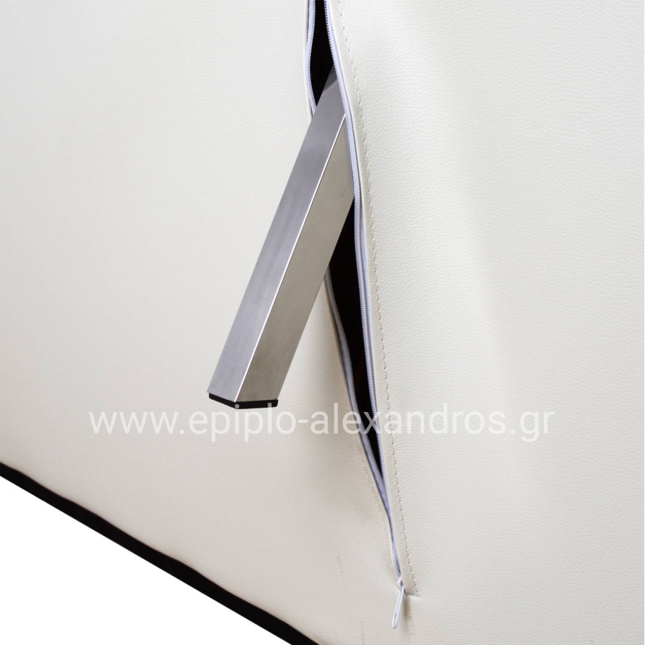 Sofa/Bed HM3001.01 Thom with folding arms White PU 189x93x82 cm