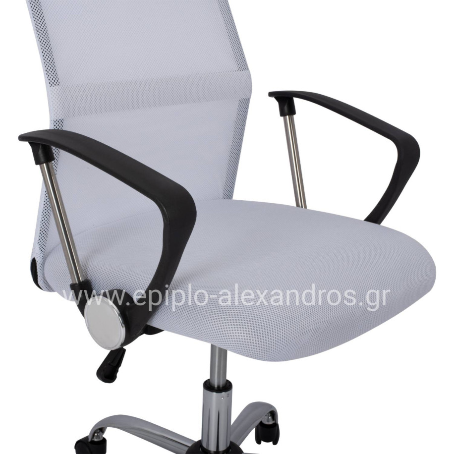 Office chair HM1000.04 White Mesh chromed leg 61x58x118