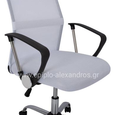 Office chair HM1000.04 White Mesh chromed leg 61x58x118