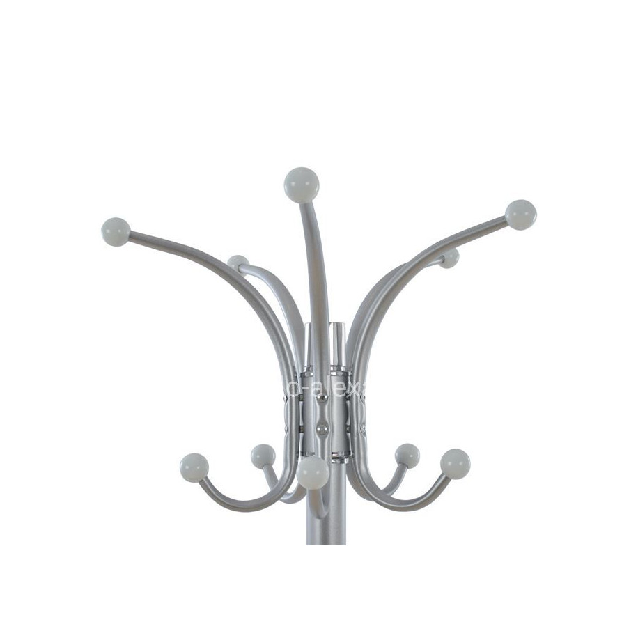 Hat/Coat Stand Metallic HM0038.40 rotating silver with marble ''37x170cm