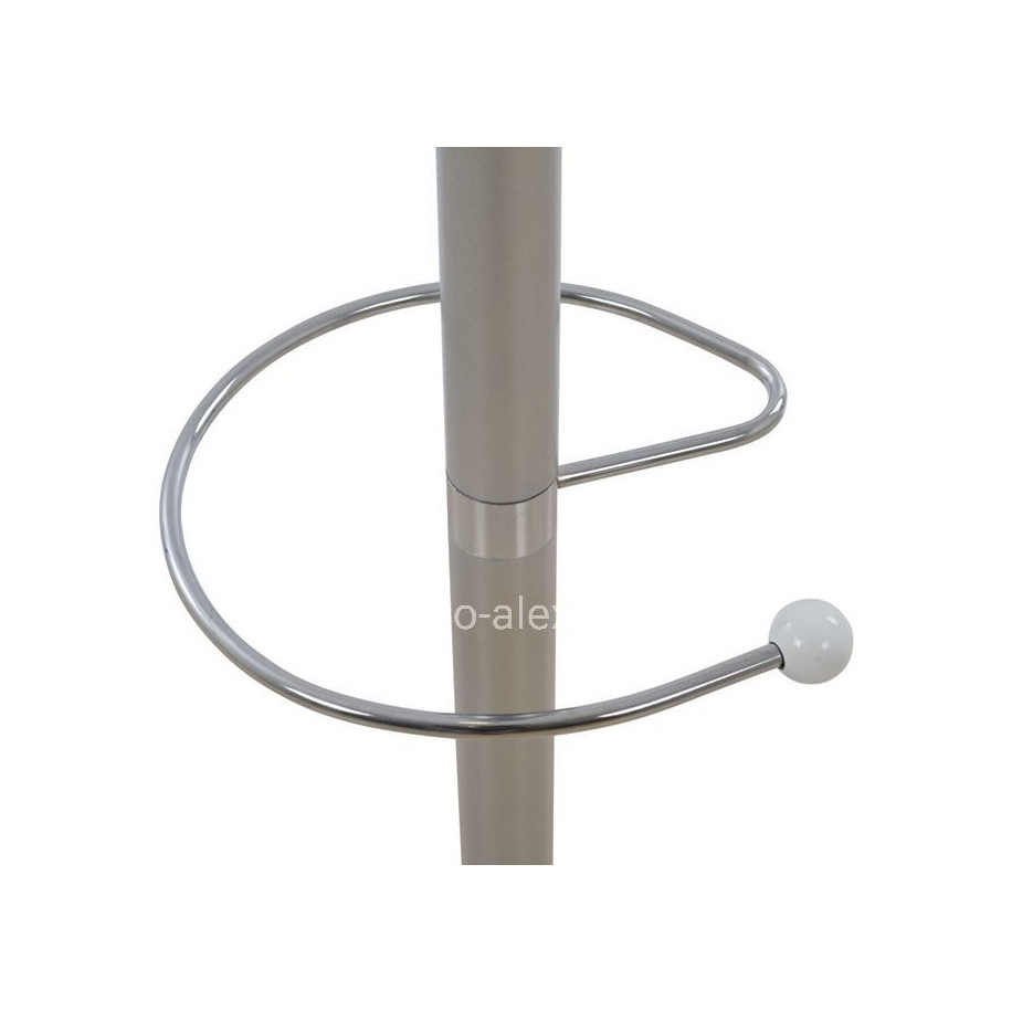 Hat/Coat Stand Metallic HM0038.40 rotating silver with marble ''37x170cm