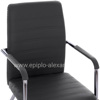 Conference chair HM1021.01 With arms and black PU 54x60x94 cm