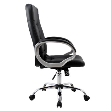 Manager's office chair HM1024.01 with chromed base 64x55x120 cm.