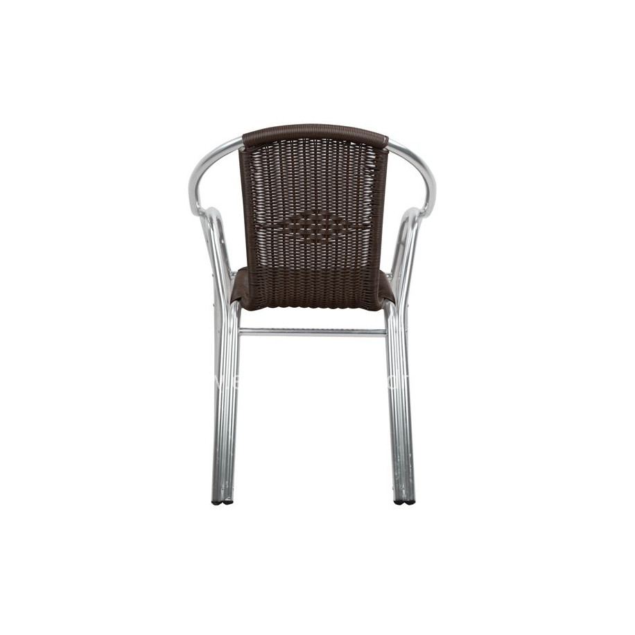 ΠΟΛΥΘΡΟΝΑ NOEL HM5019 ΑΛΟΥΜΙΝΙΟΥ ΔΙΠΛΟΣ ΣΚΕΛΕΤΟΣ ΜΕ RATTAN 56x60x75Υ εκ.