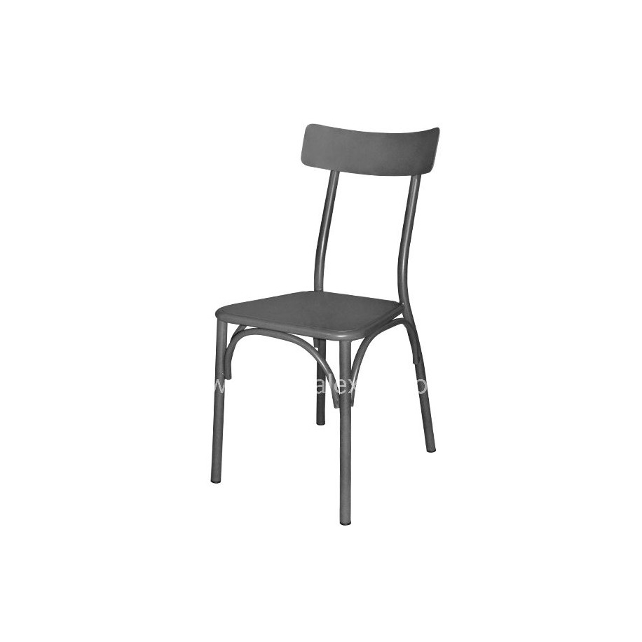 Metallic chair with sheet metal Carbon 499-H/B 38X48X86 cm