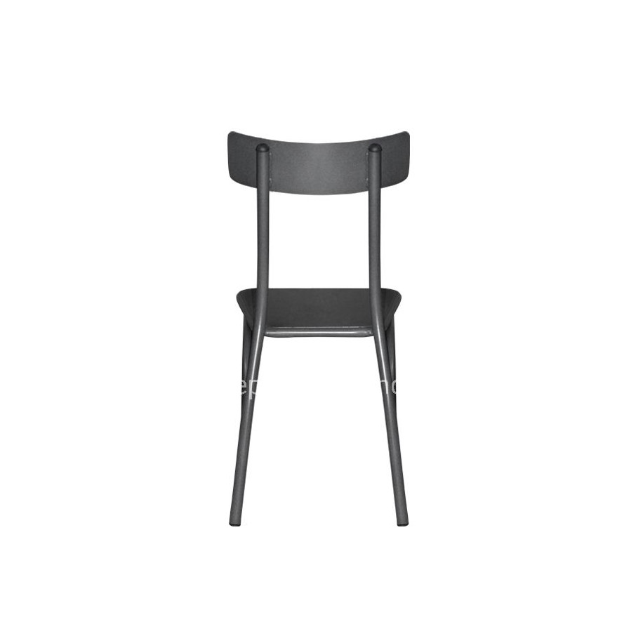 Metallic chair with sheet metal Carbon 499-H/B 38X48X86 cm