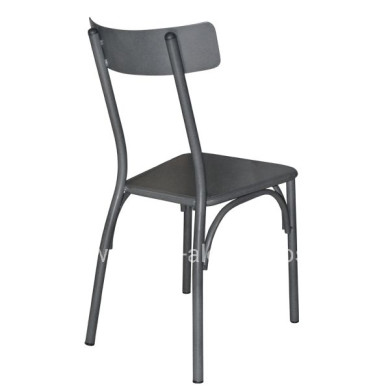 Metallic chair with sheet metal Carbon 499-H/B 38X48X86 cm